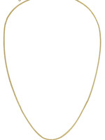 Rosefield flat curb necklace gold