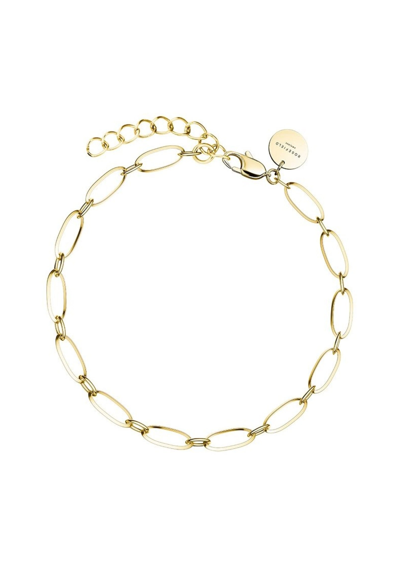 Rosefield oval bracelet gold