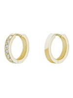 Rosefield crystal hoops gold
