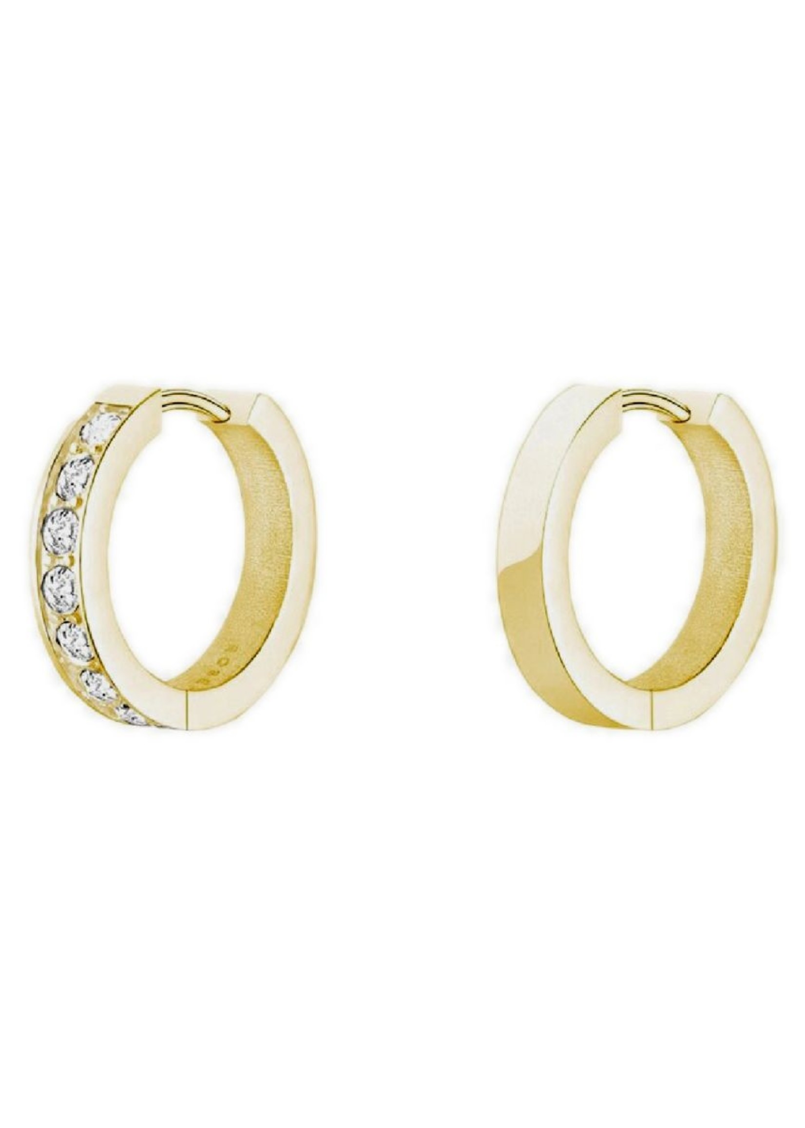 Rosefield crystal hoops gold