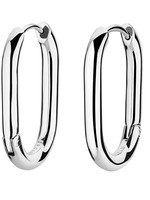 Rosefield small oval hoops silver