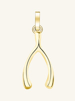 Rosefield pendant gold lucky symbol wishbone