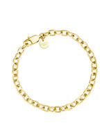 Rosefield oval chainlink bracelet gold