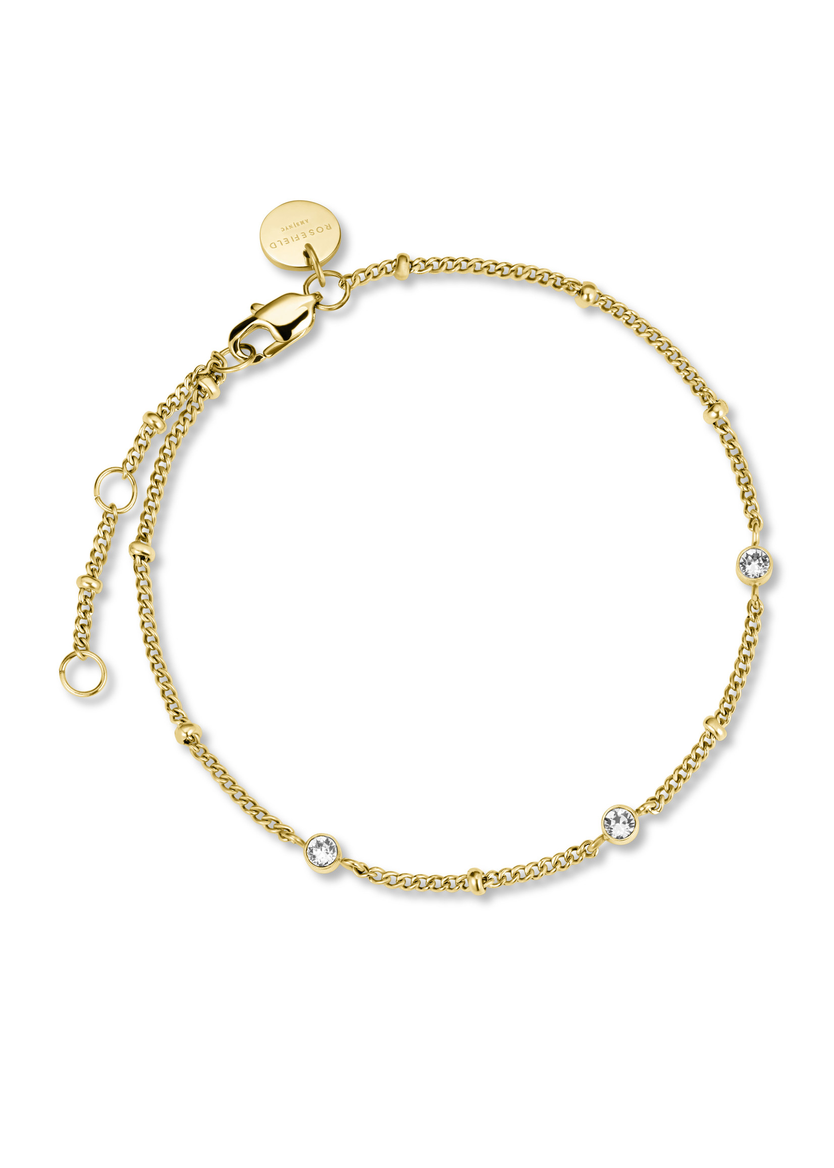 Rosefield crystal bracelet gold