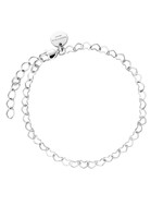 Rosefield heart chain bracelet silver