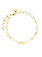Rosefield heart chain bracelet gold
