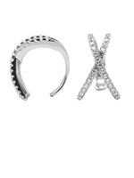 Karma Earcuff Zirconia X Silver