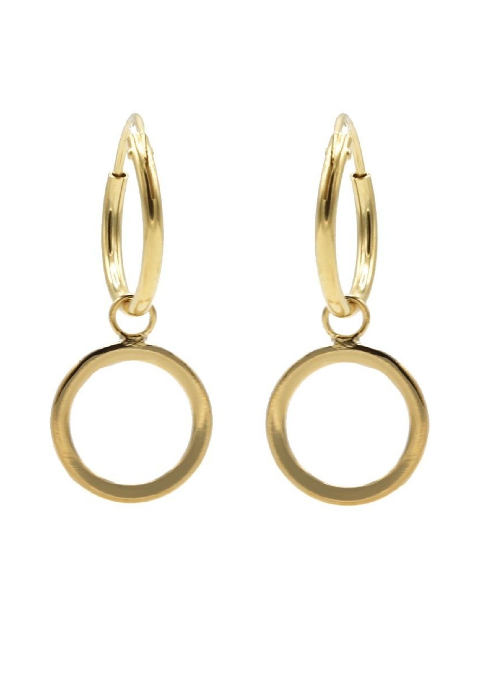 Karma Hoops Symbols Open Circle Goldplated