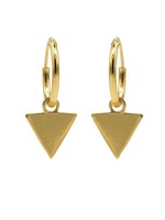 Karma Hoops Symbols Triangle Goldplated