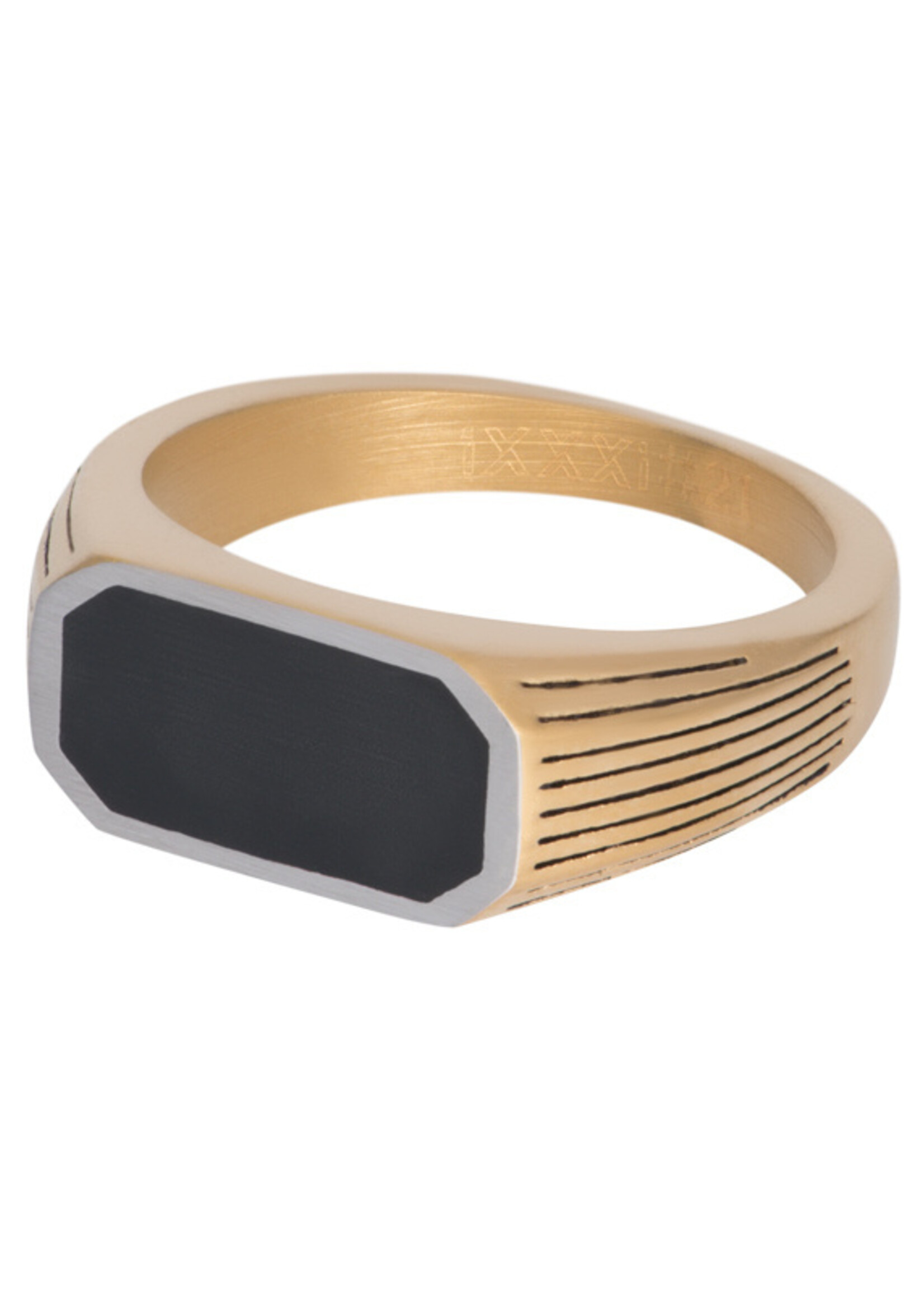 Ixxxi Men Ring BMW Matt Gold 23