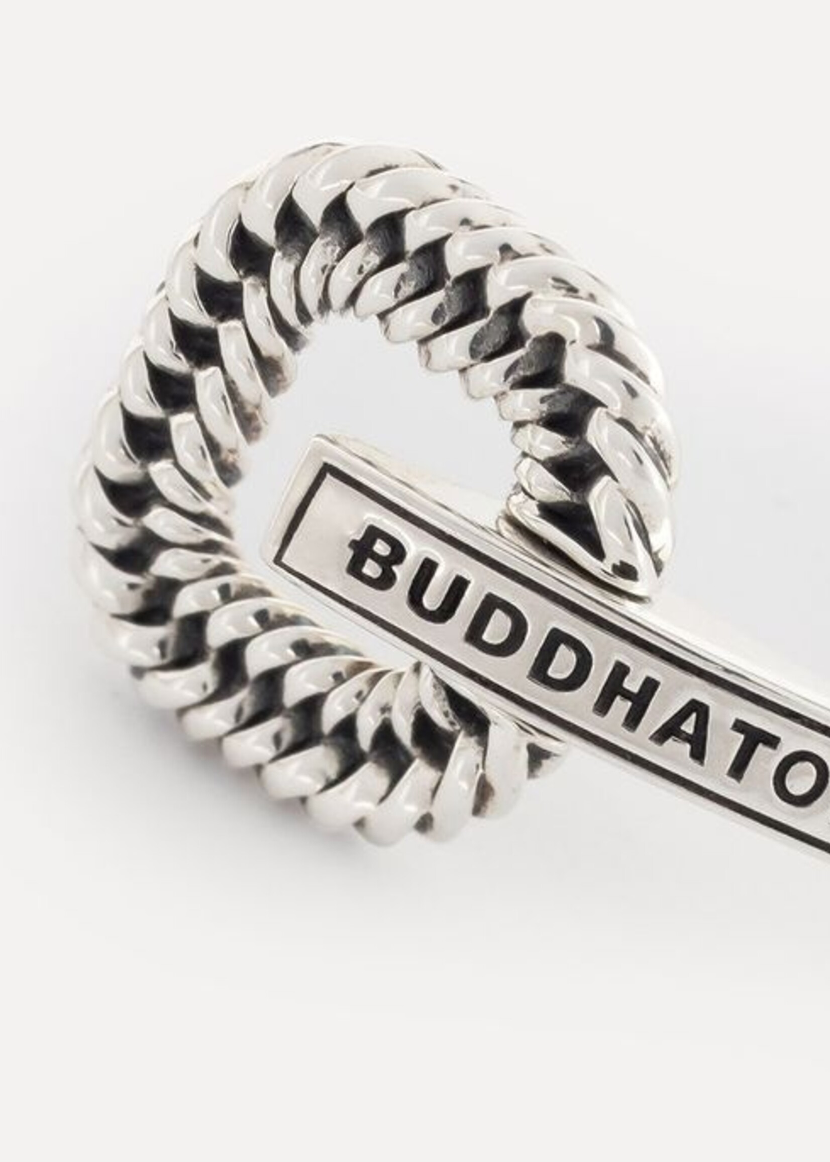 Buddha to Buddha 925 Sterling Zilveren 444 one - Chain logo Earhanger Silver Single Piece