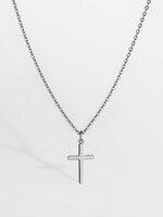 Northern Legacy NL Cross chain - Silver tone