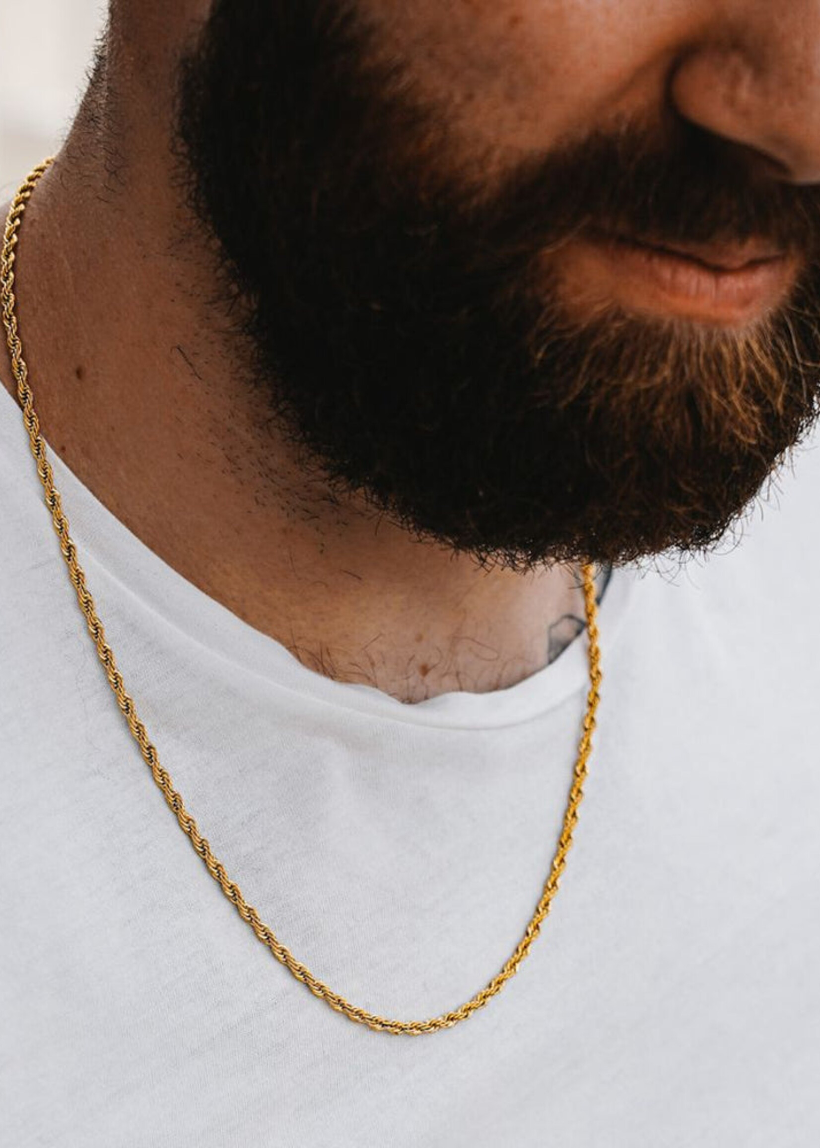 Northern Legacy NL Rope Necklace - Gold Tone