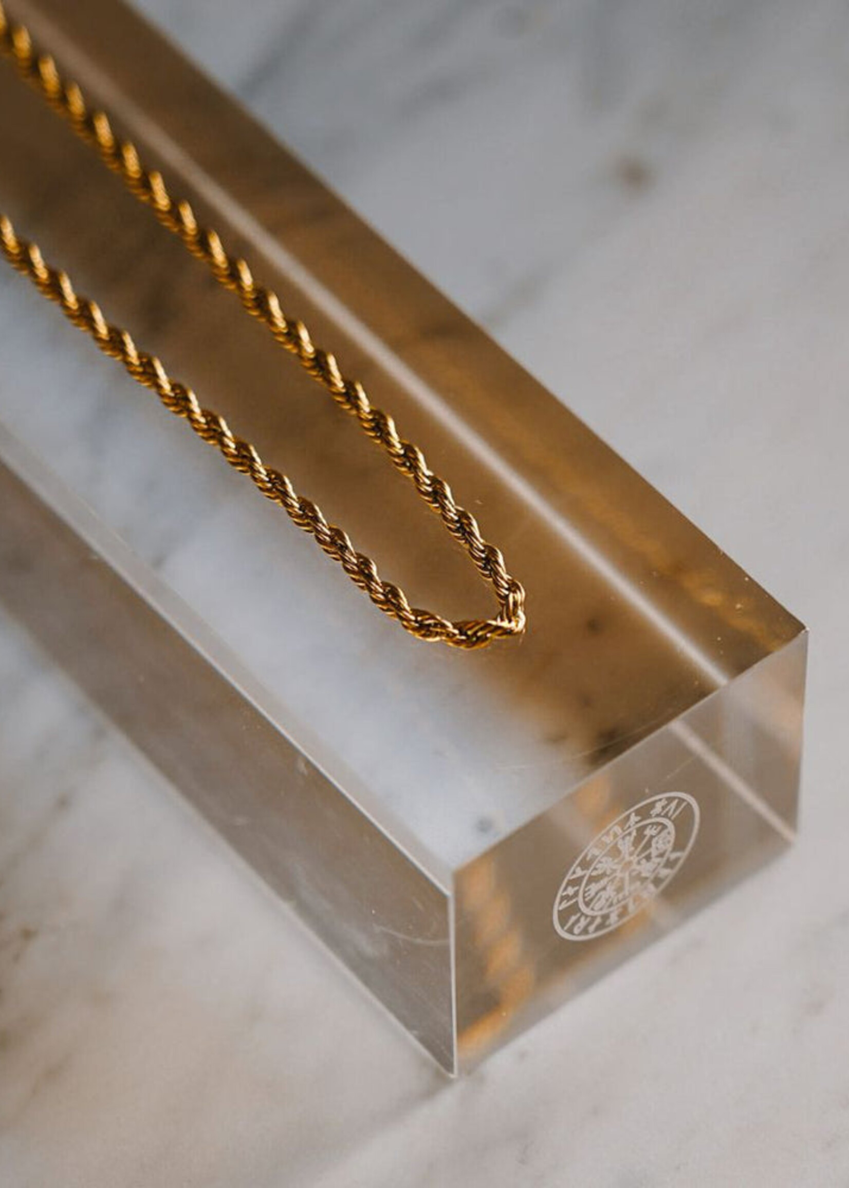 Northern Legacy NL Rope Necklace - Gold Tone