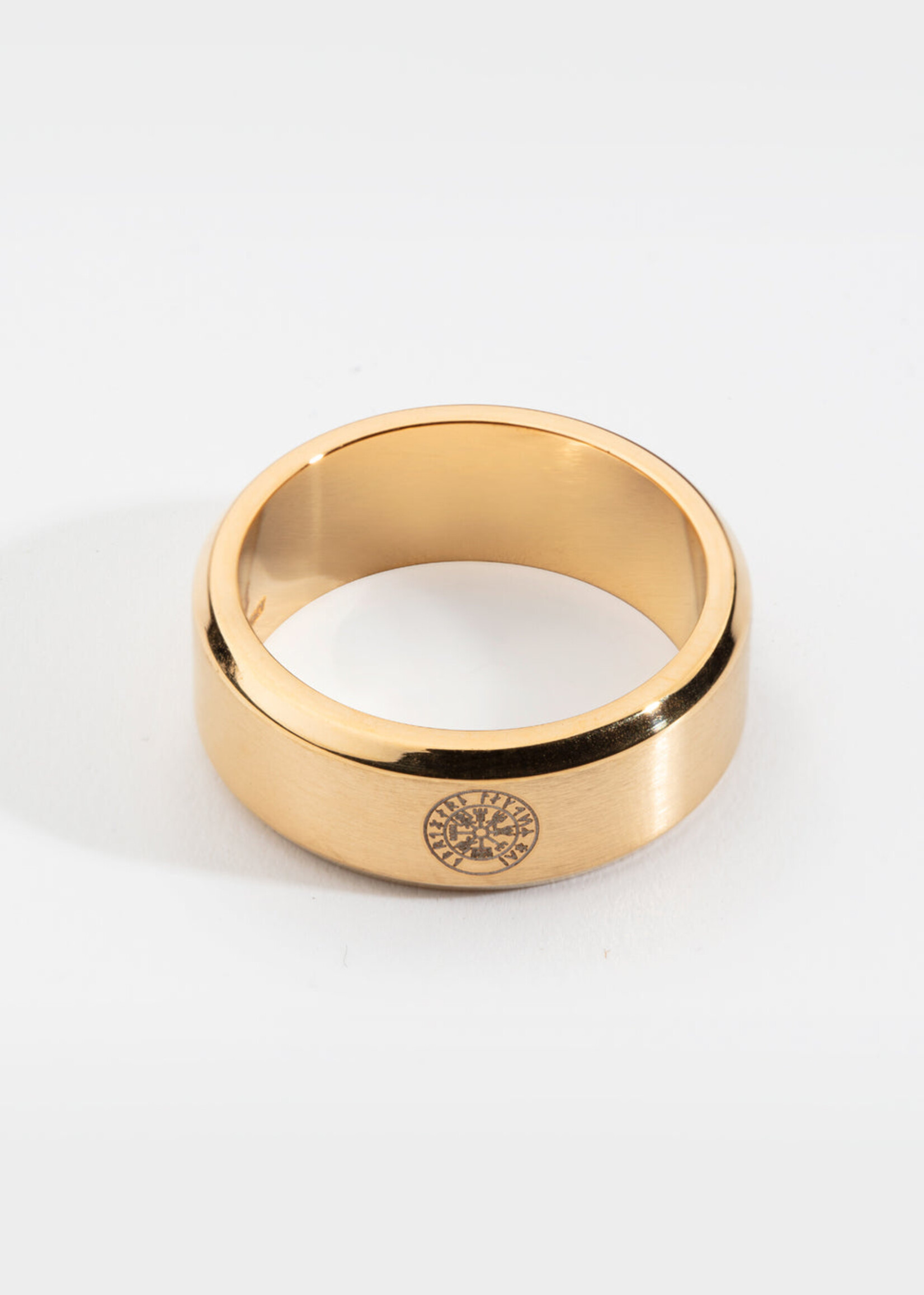 Northern Legacy Siempre Vegvisir band - Gold tone ring