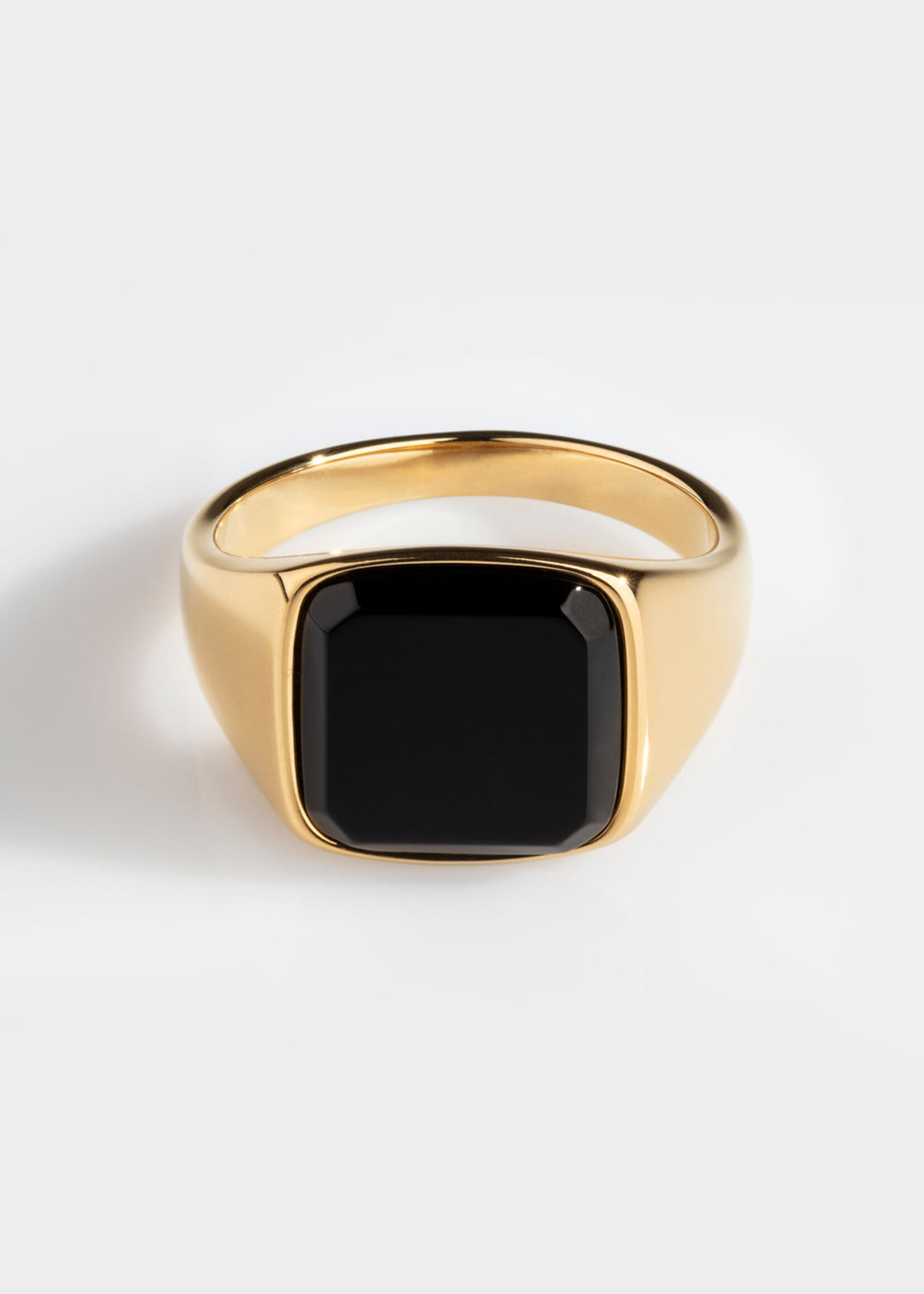 Northern Legacy Black Onyx Signature - Gold Tone Ring