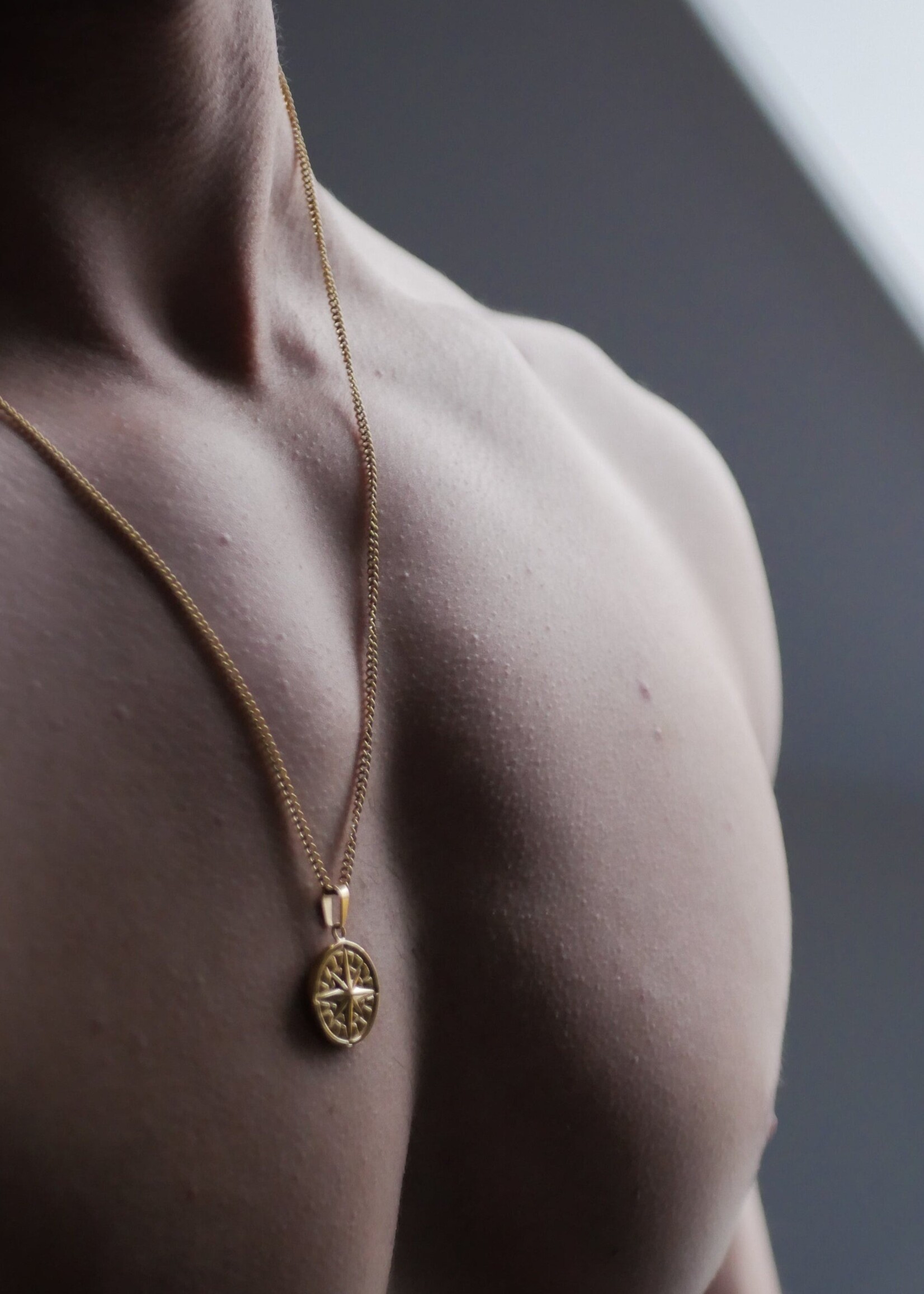 Northern Legacy Compass Pendant 2.0 Necklace - Gold Tone