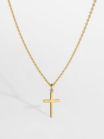 Northern Legacy Small Cross Necklace - Gold tone