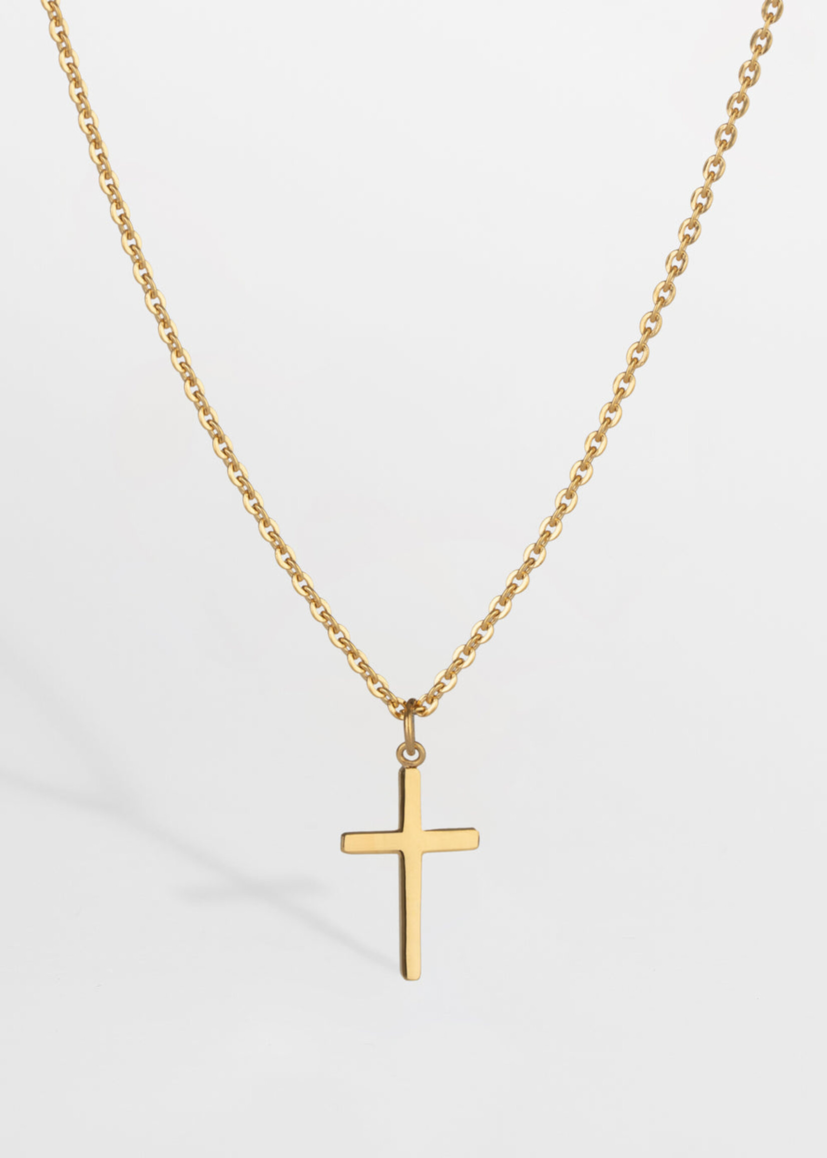 Northern Legacy NL Cross Chain - Gold tone