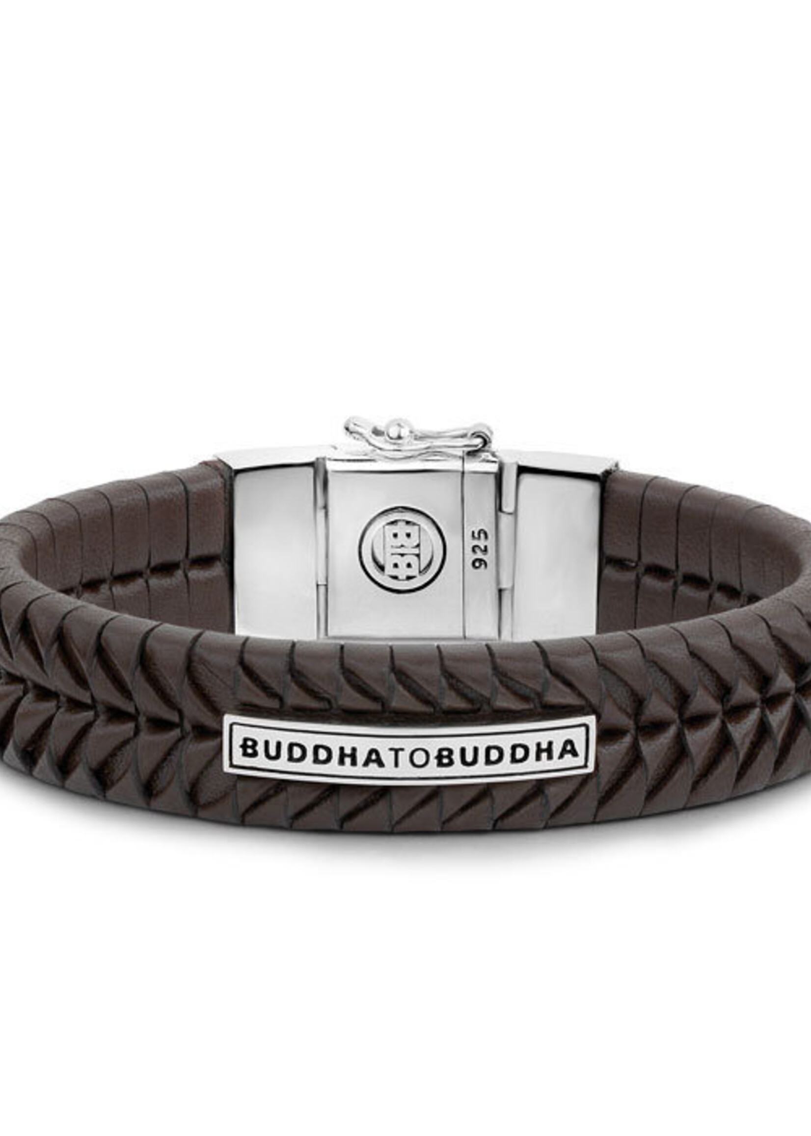 Buddha to Buddha 925 Sterling Zilveren 161BR Komang Leather Brown