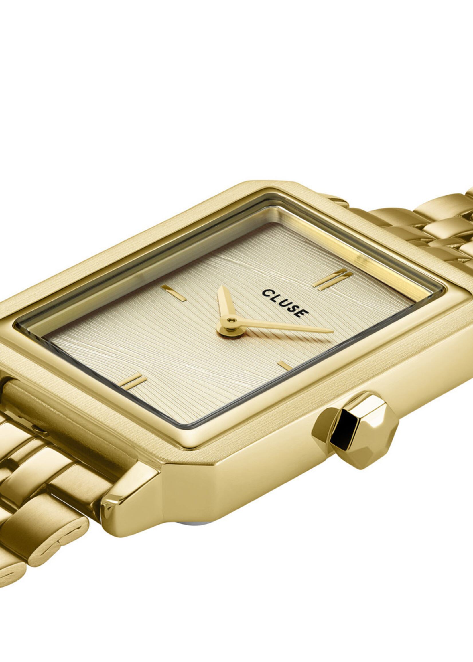 Cluse Fluette Watch Steel, Sand Texture Gold, Gold Colour