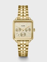 Cluse La Tétragone Multifunction Watch Steel, Full Gold Colour
