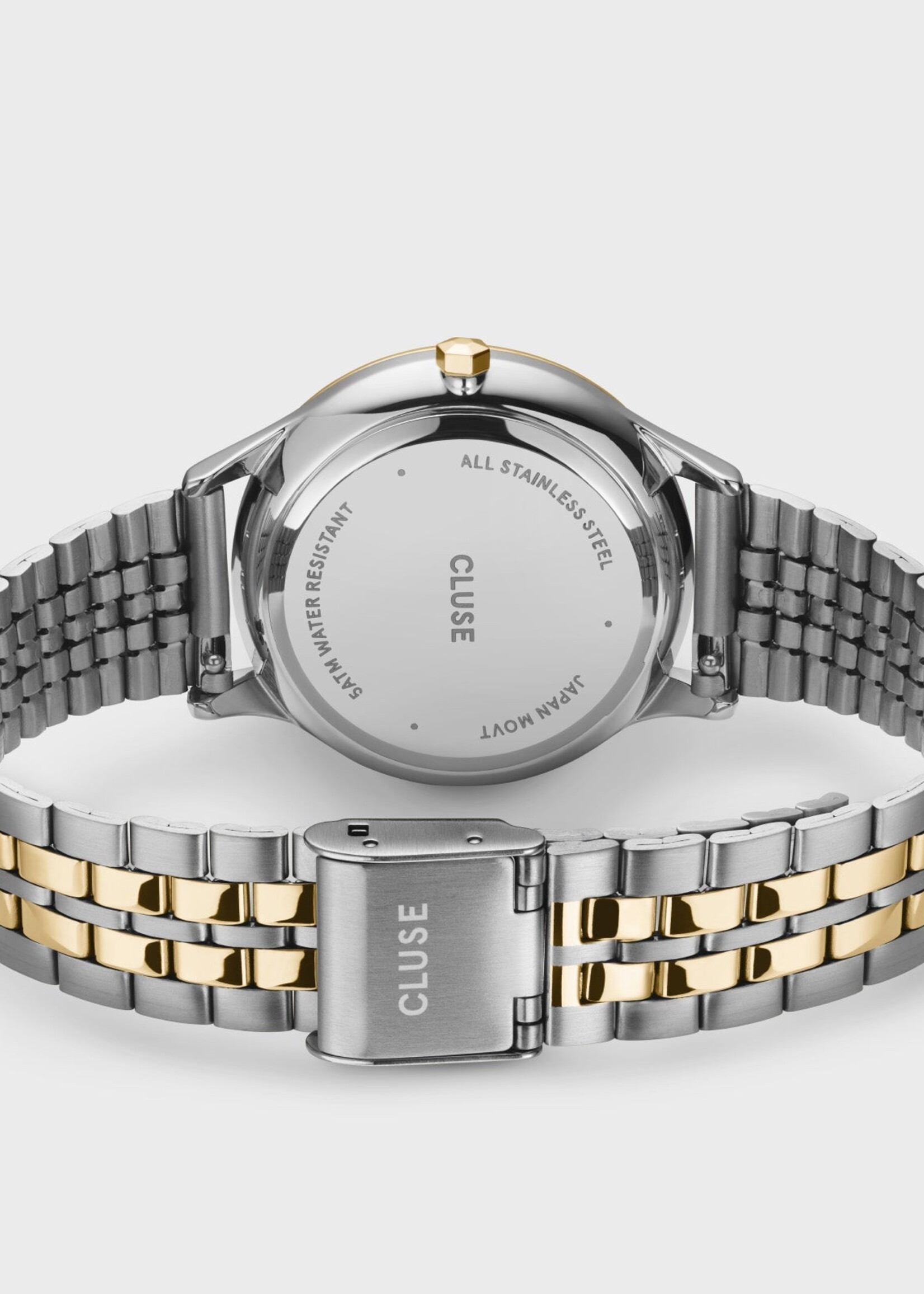 Cluse Minuit Multifunction Watch Steel, Bicolour