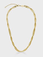 Cluse Élevé Twisted Snake Necklace, Gold Colour