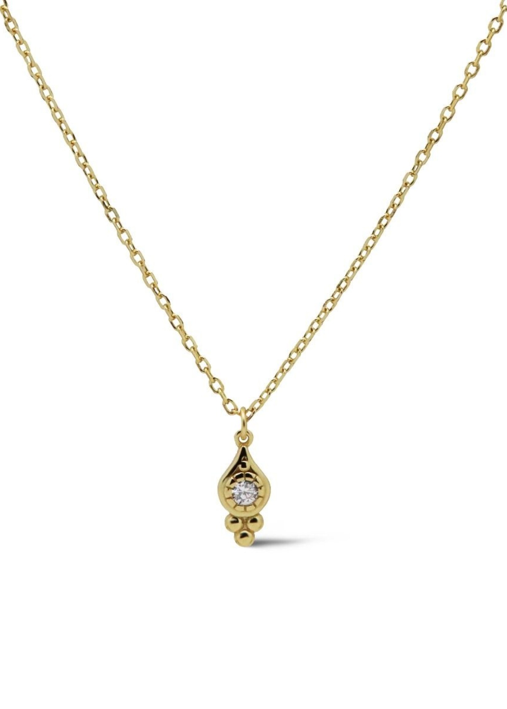 Karma Necklace EMMA Triple Dots Goldplated