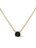 Karma Necklace TESS Goldplated BLACK