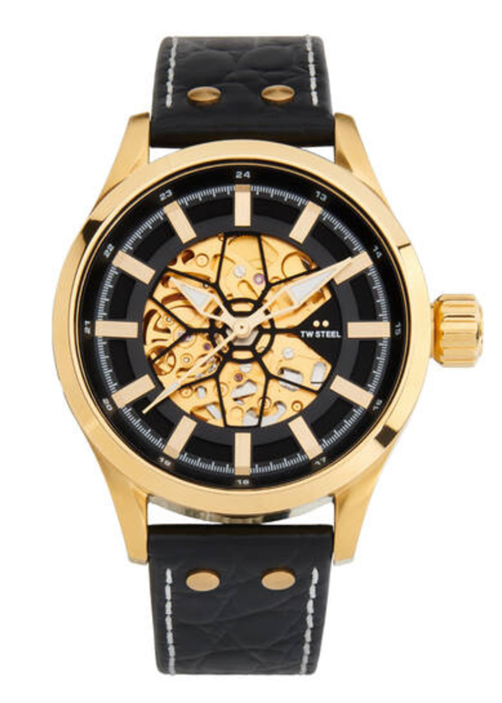 TW-Steel Volante Skeleton Goud Zwart S