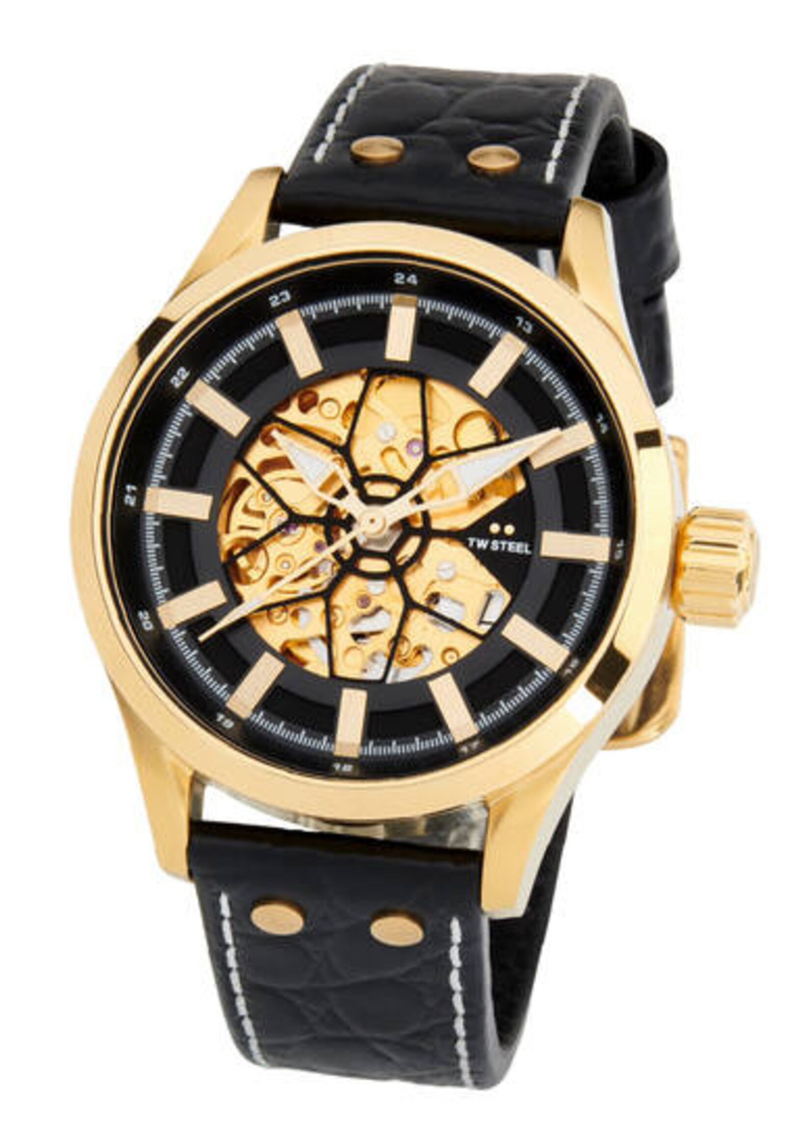 TW-Steel Volante Skeleton Goud Zwart S