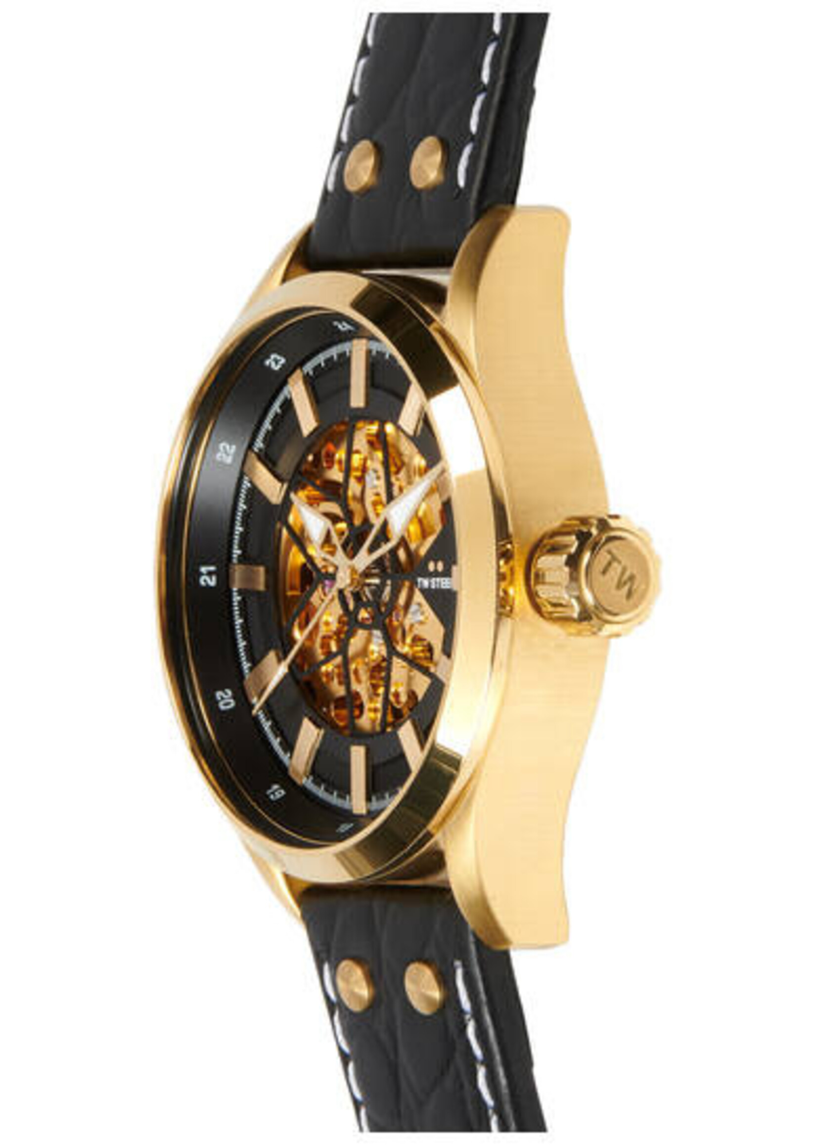 TW-Steel Volante Skeleton Goud Zwart S