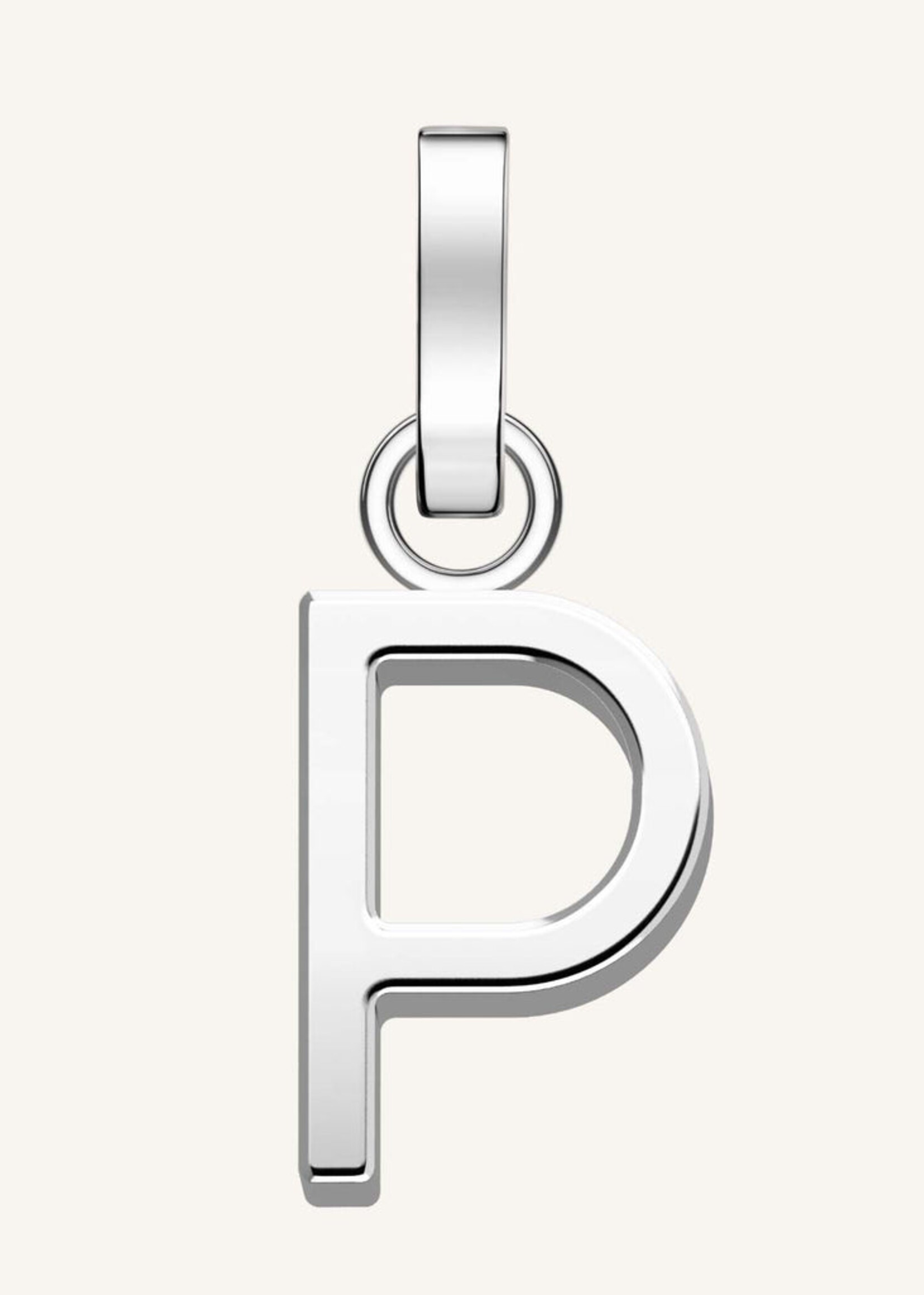 Rosefield pendant silver letter p