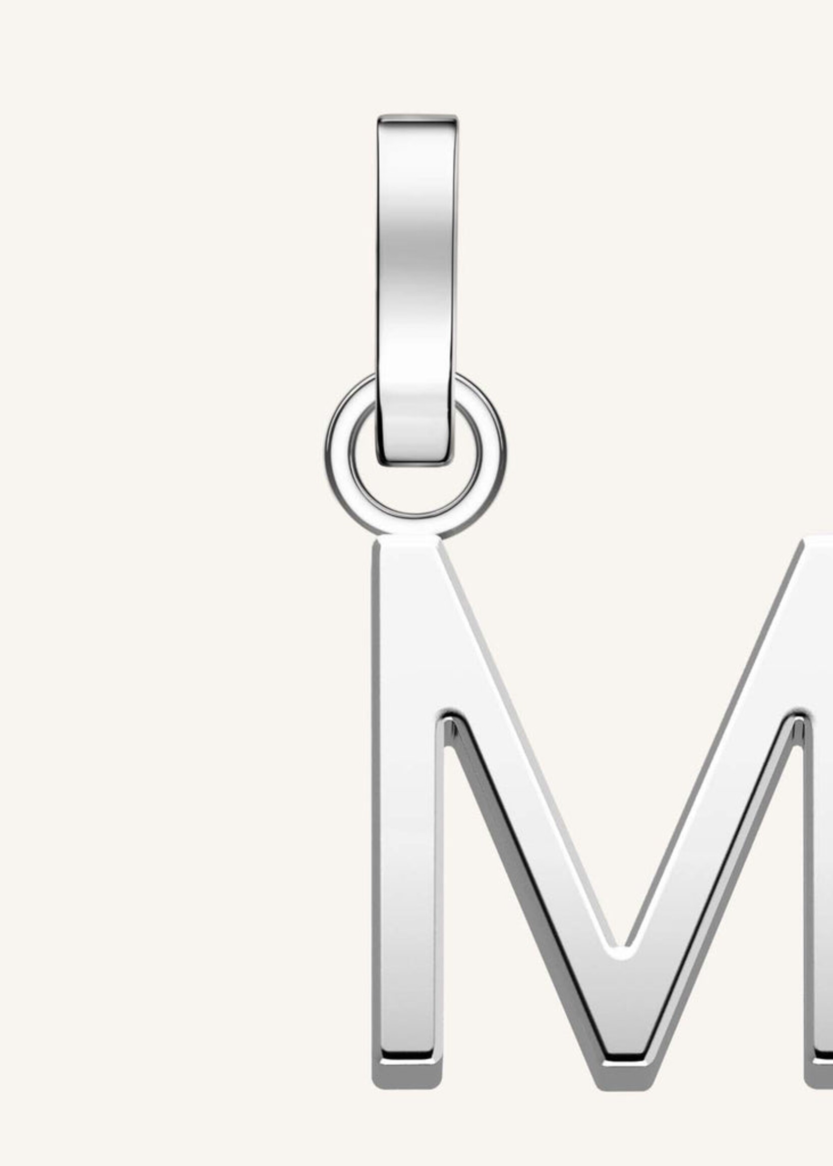 Rosefield pendant silver letter m