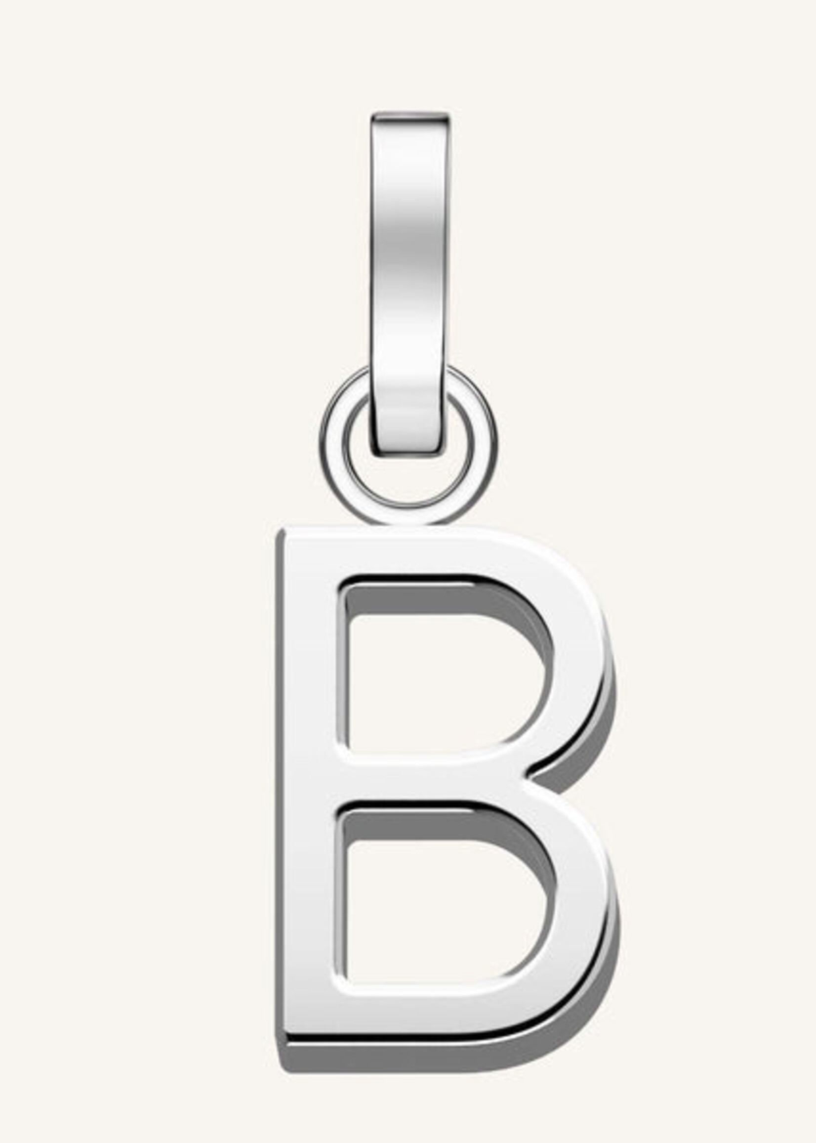 Rosefield pendant silver letter b