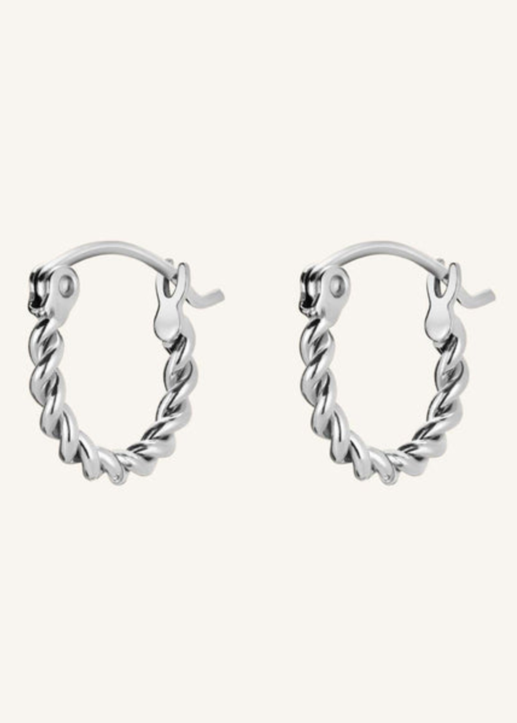 Rosefield Twisted hoops Silver