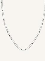 Rosefield Hammered Chain Necklace Silver