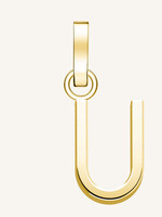 Rosefield pendant gold letter u