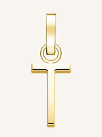 Rosefield pendant gold letter t