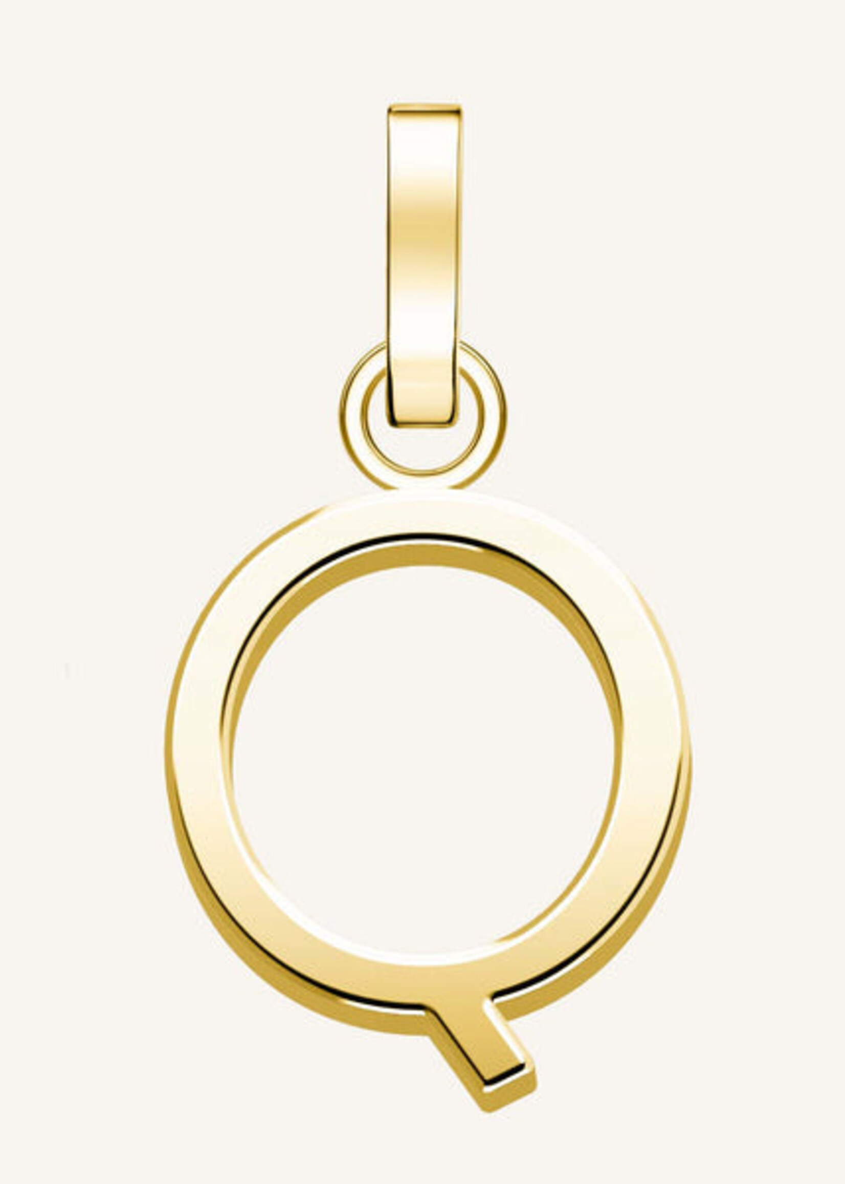 Rosefield pendant gold letter q