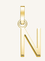 Rosefield pendant gold letter n