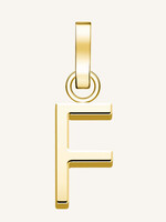 Rosefield pendant gold letter f