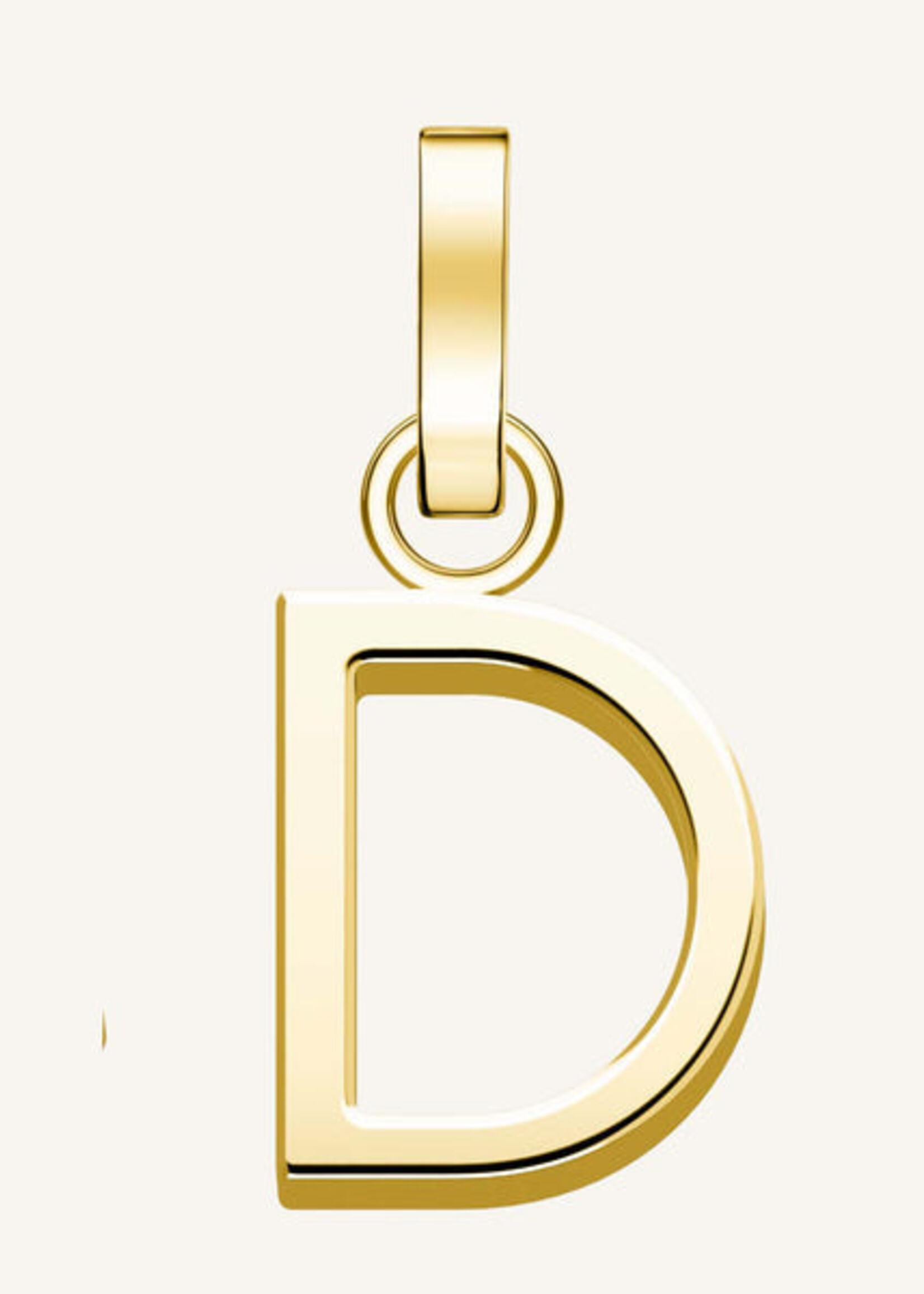 Rosefield pendant gold letter d