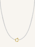 Rosefield mini pearl necklace gold