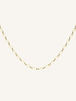 Rosefield oval necklace gold