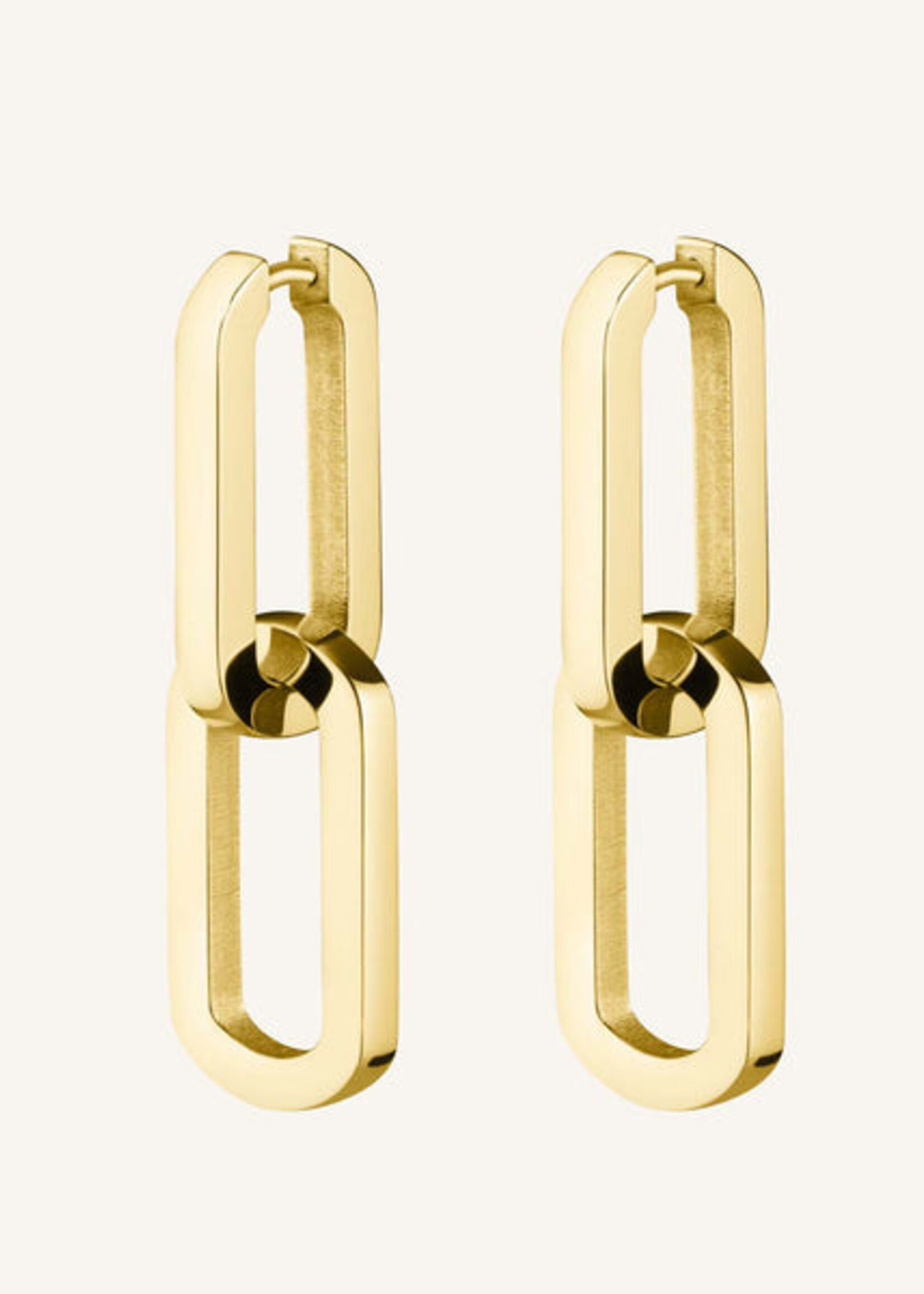 Rosefield Dual Hoops Gold