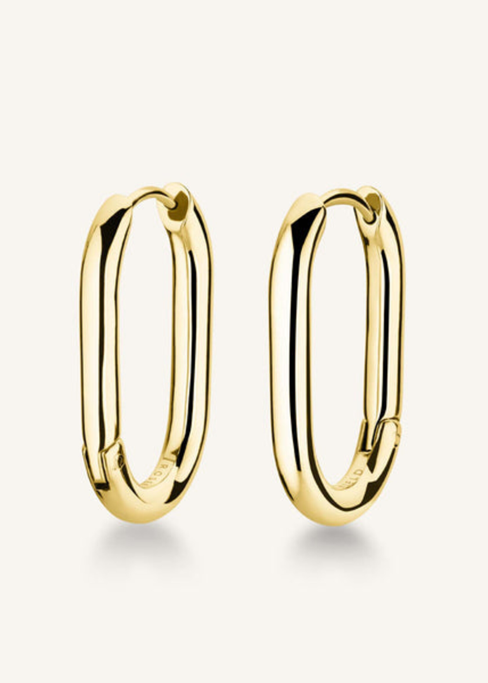 Rosefield large oval hoops gold