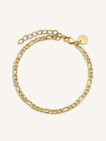 Rosefield figaro chain bracelet gold