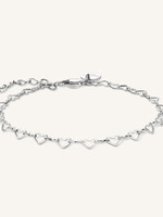 Rosefield heart chain bracelet silver